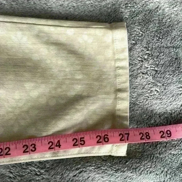 NYDJ Pattern Ankle Jeans in Cream/White Size 8 EUC - Picture 10 of 11